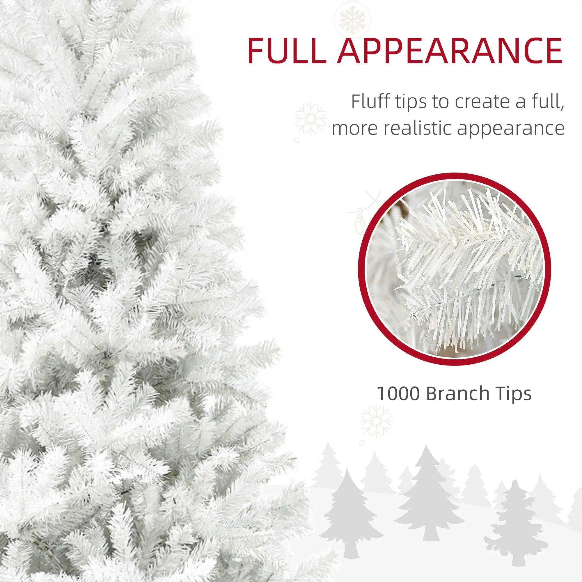 HOMCOM 6ft Tall Artificial Christmas Tree by HouseOfZazla