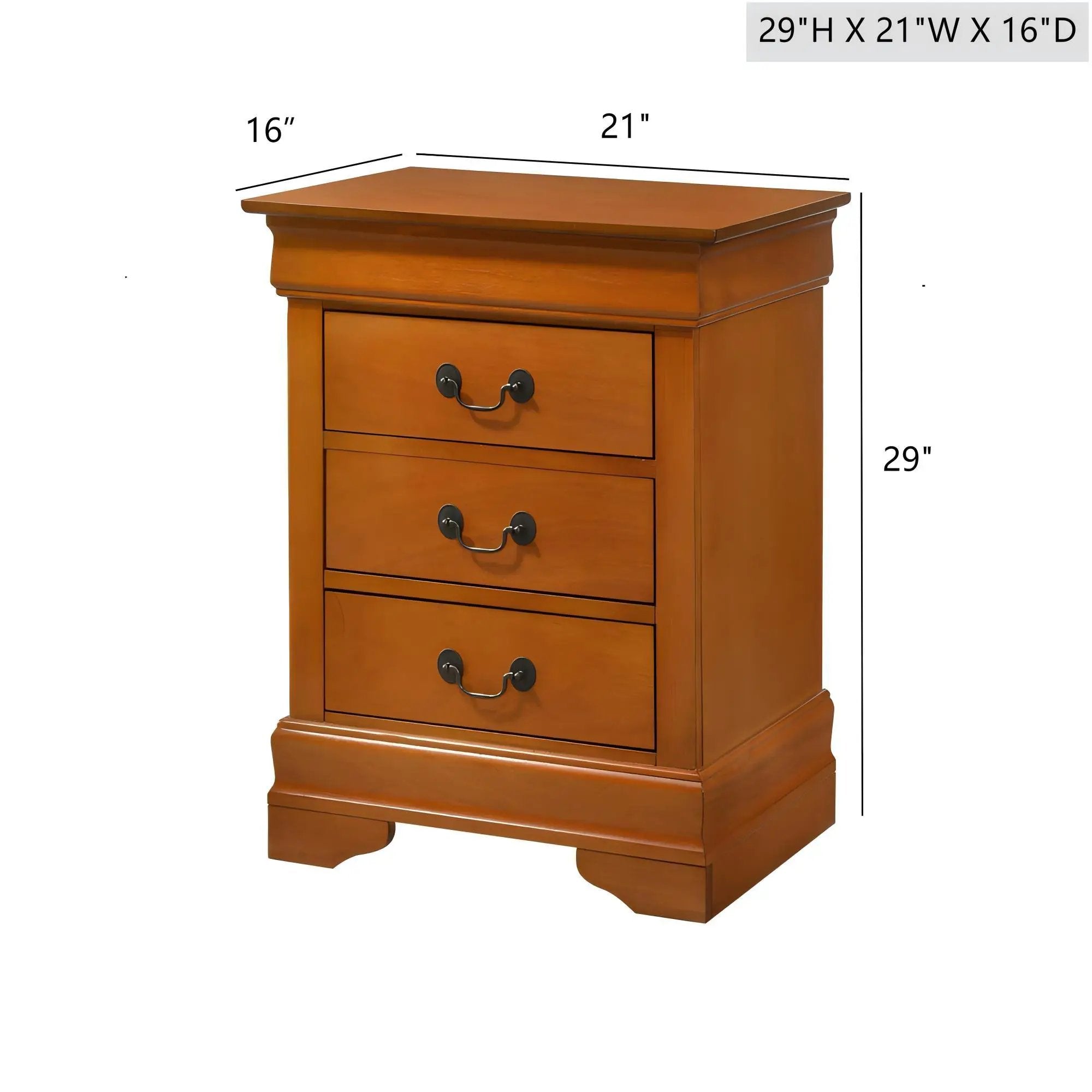 Louis Phillipe - Nightstand - Wood by Unique Piece Furniture