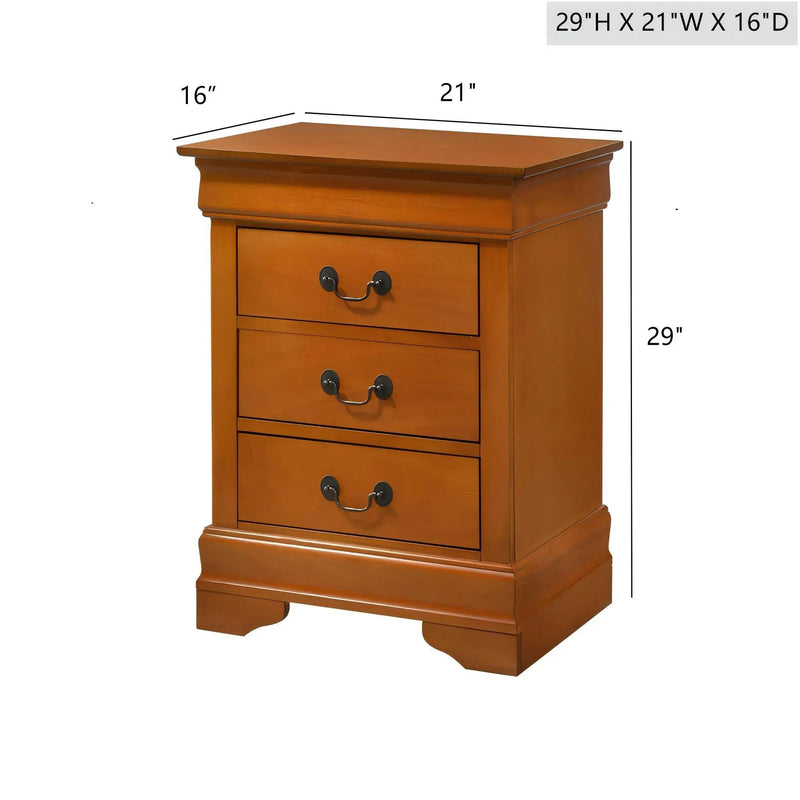 Louis Phillipe - Nightstand - Wood by Unique Piece Furniture