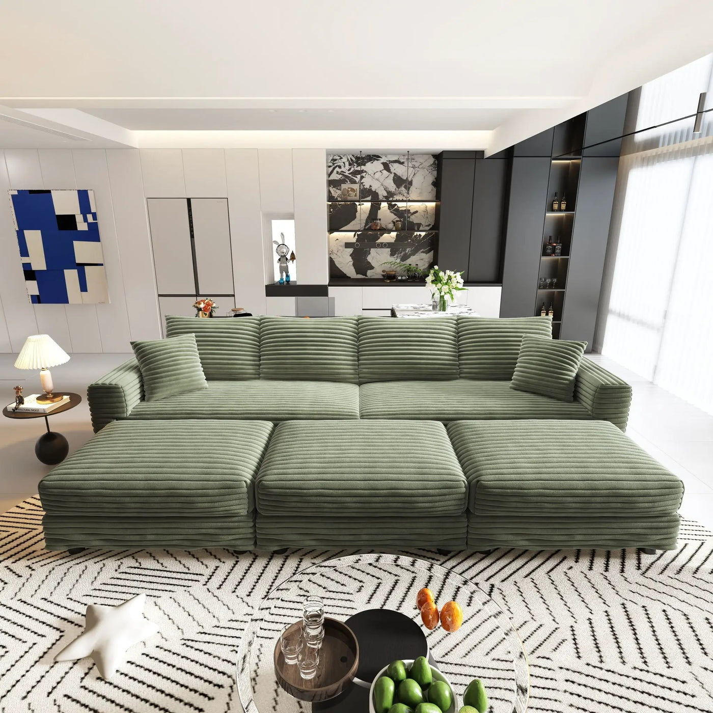Modern Comfy Upholstered Sofa Cloud Couch & Deep Seat Couches by HouseOfZazla