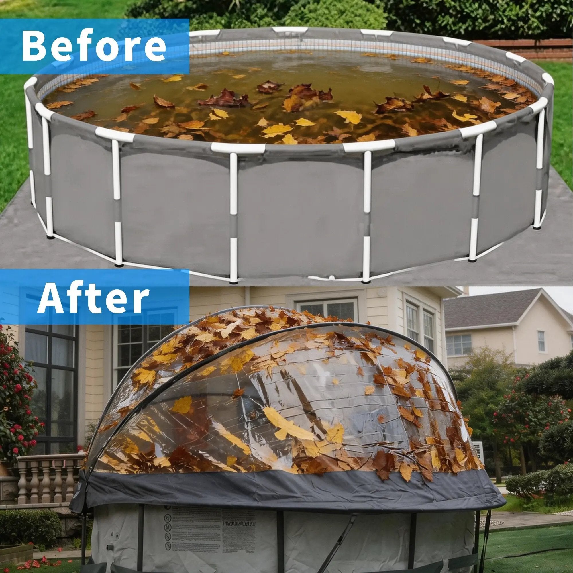 15 Ft Round Multifunctional All Weather Pool Dome Enclosure by HouseOfZazla