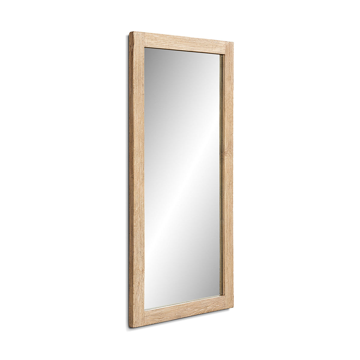 Solid Reclaimed Elm Full-Length Wall Mirror with Heritage Light Finish - 78.5", photo 6 of 10
