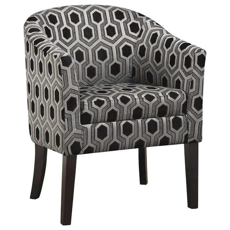 Barrel Back Accent Chair - Gray by HouseOfZazla