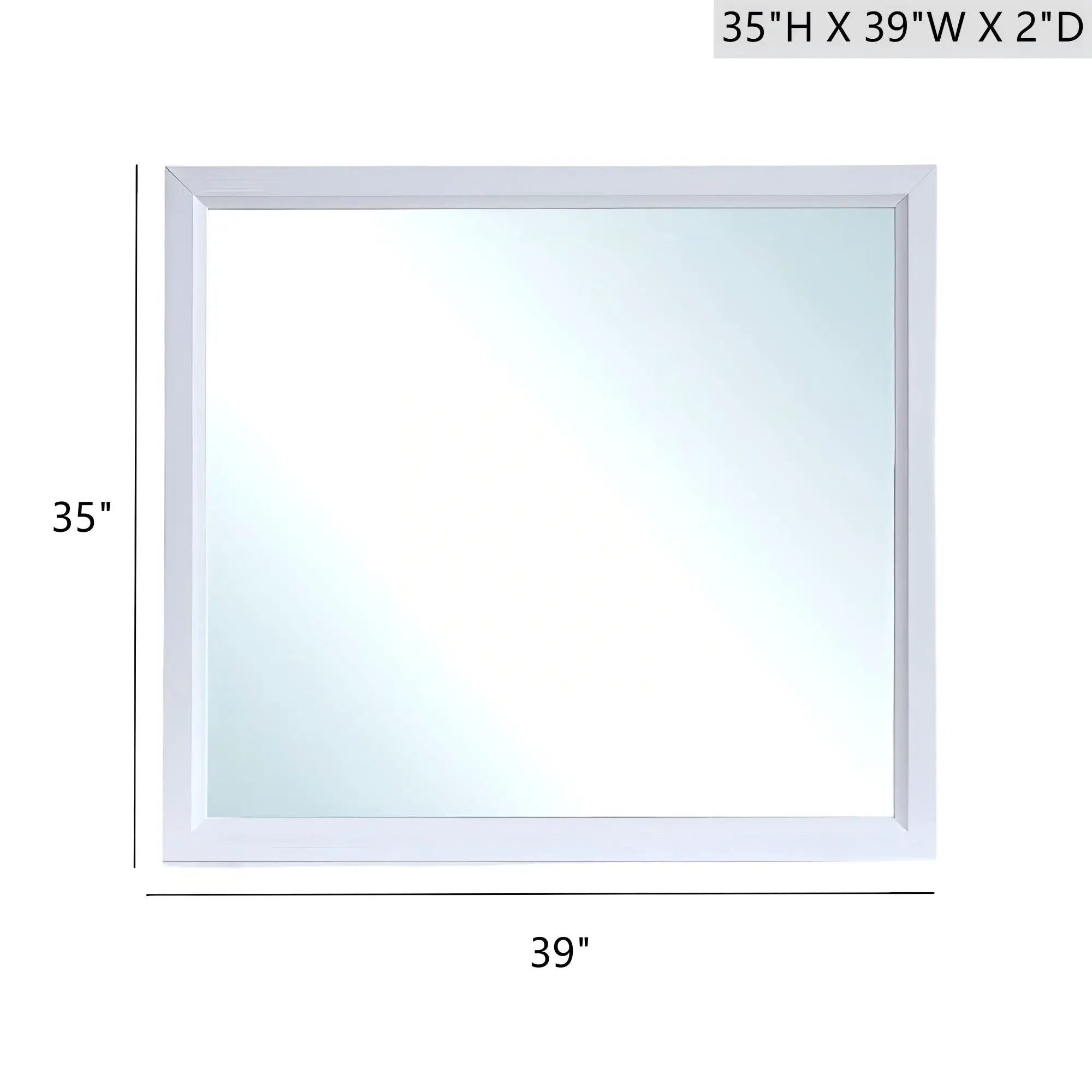 Glasgow - Mirror With Minimalist Design And Low Distortion Glass by HouseOfZazla