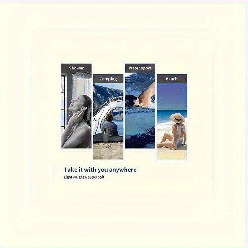 Beach Towel - Quick-Dry Microfiber Horse Print by House Of Avana
