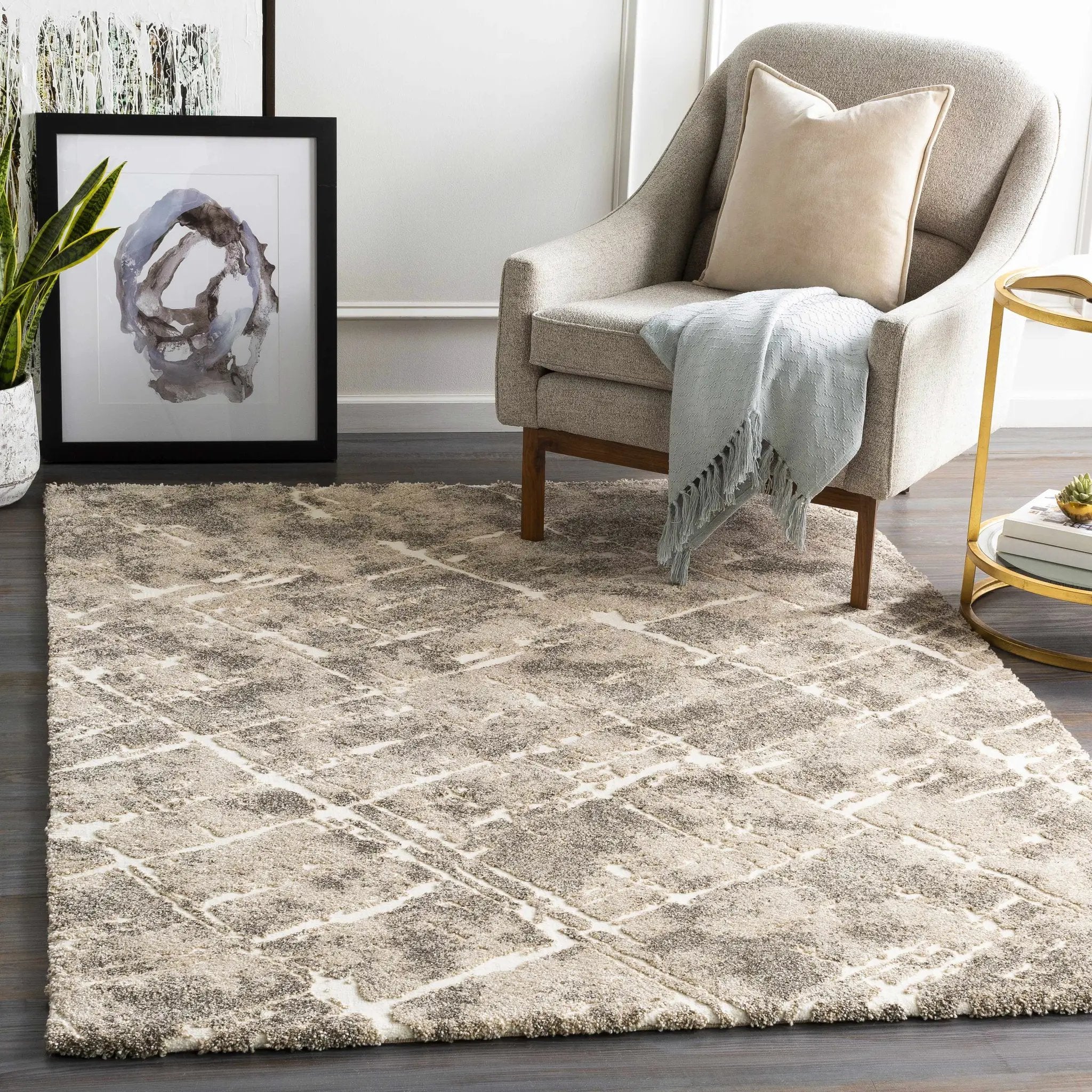 Bearsdale Abstract Thick Rug by Boutique Rugs