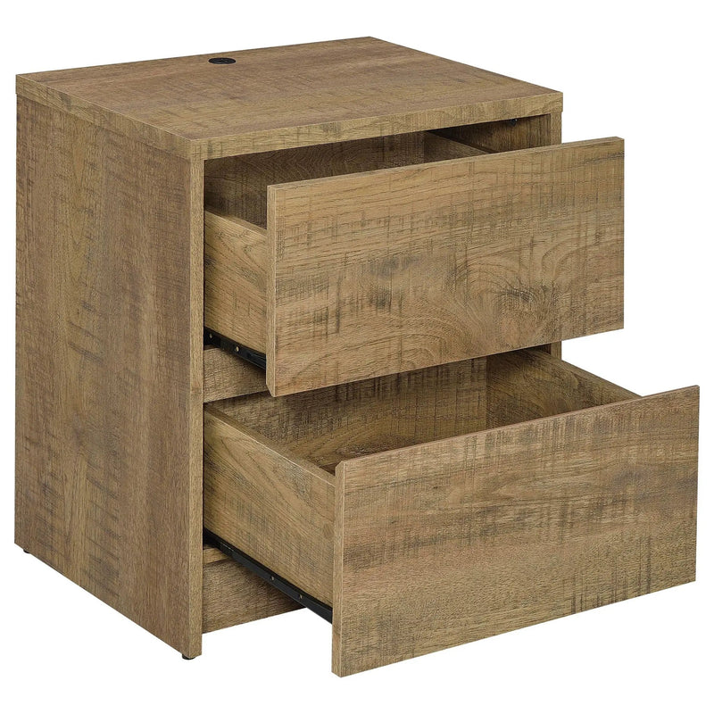 Westpark 2-drawer Nightstand LED Lights and USB Mango by Unique Piece Furniture