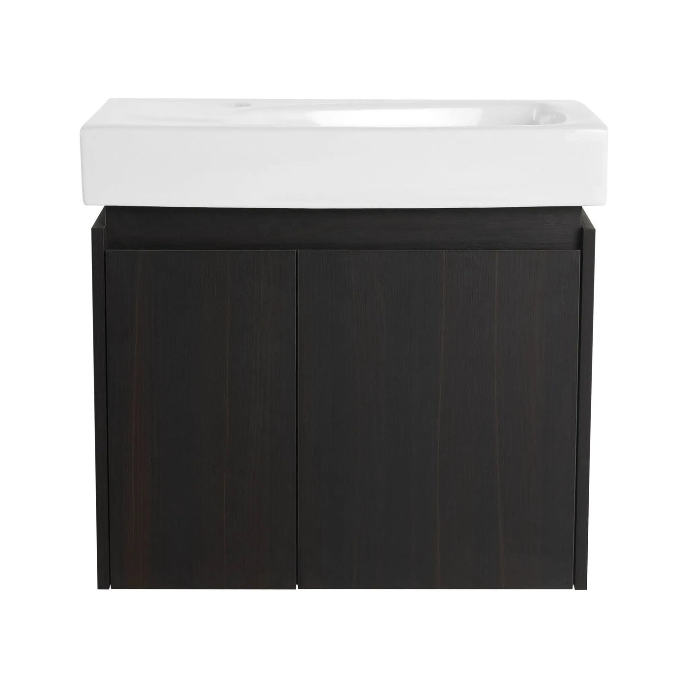 Modern Bathroom Vanity With Ceramic Basin, Wall Mounted Floating Sink Combo, Storage Cabinet by HouseOfZazla