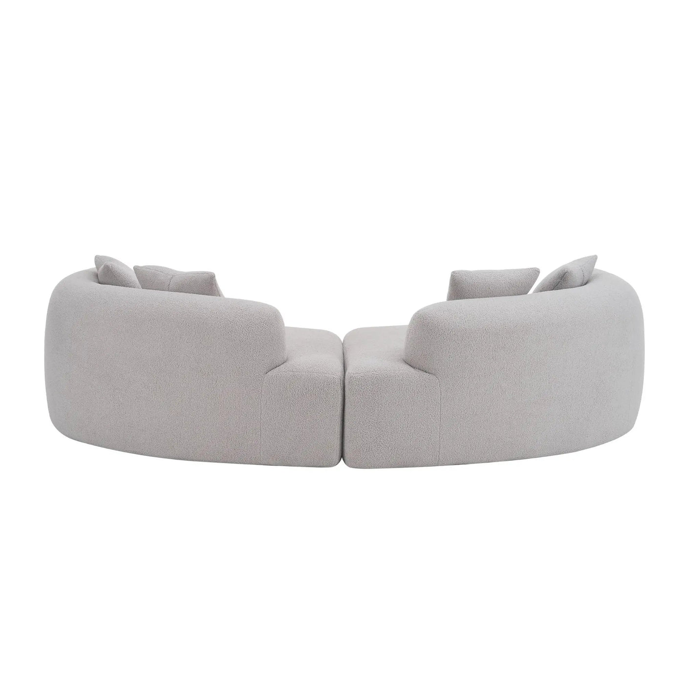 Curved 4 Seater Full Compression Sponge Sofa by HouseOfZazla
