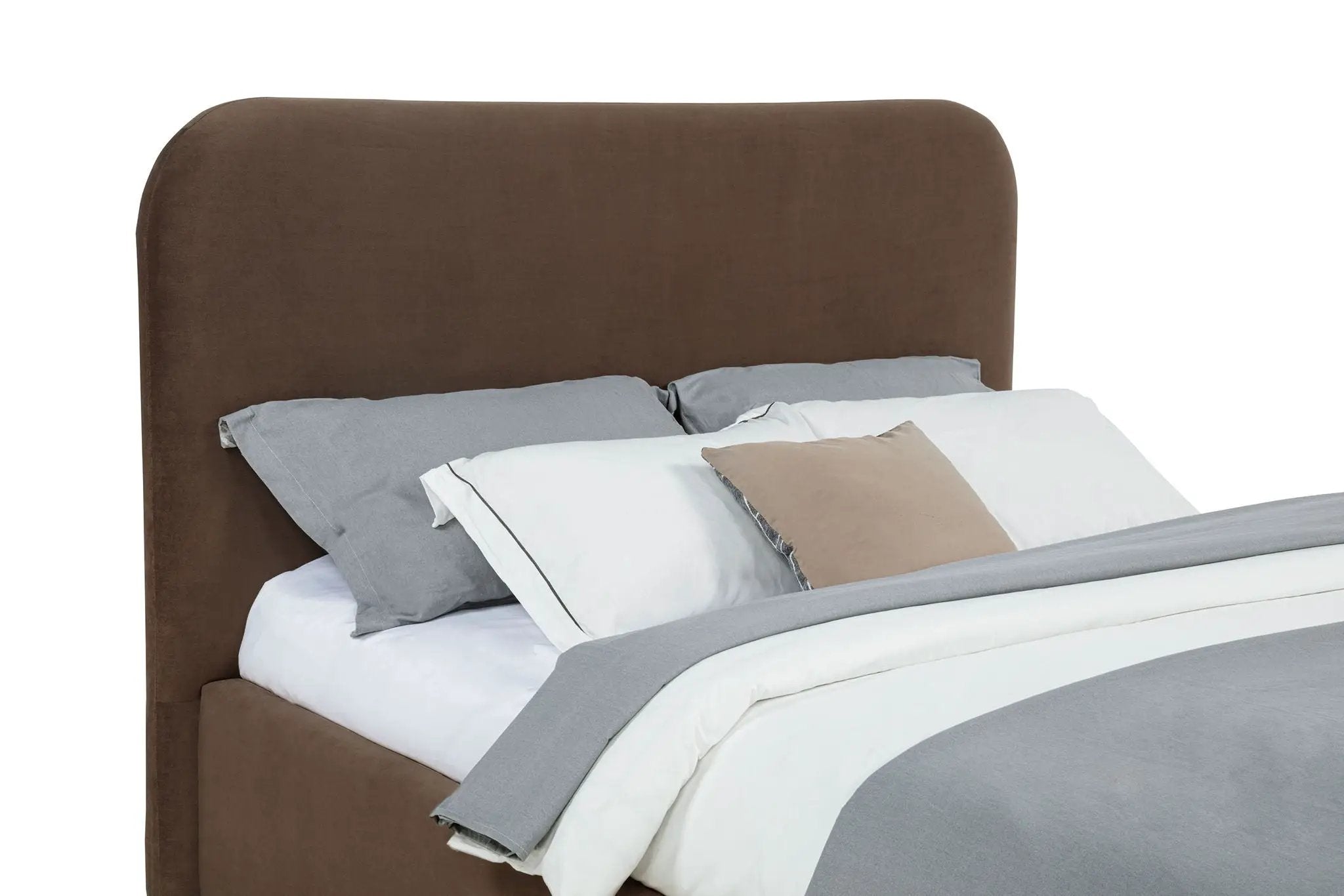 Anders Upholstered Queen Storage Lift Platform Bed Chocolate by Unique Piece Furniture
