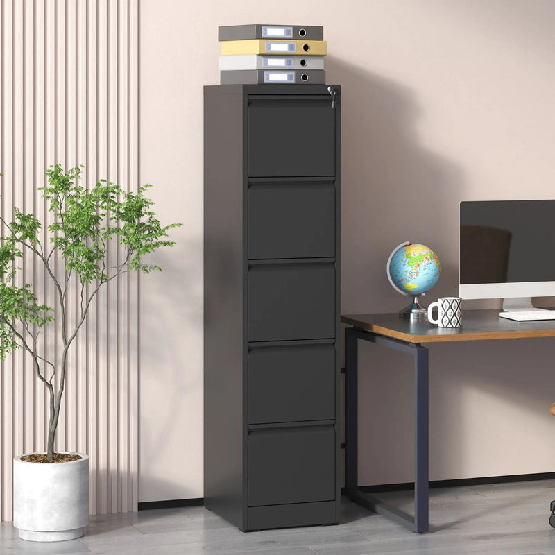 Steel Drawer Vertical File Cabinet With Lock For A4 Legal / Letter Size by Unique Piece Furniture