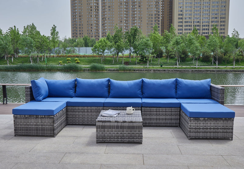 Patio Sofa With Cushions by HouseOfZazla