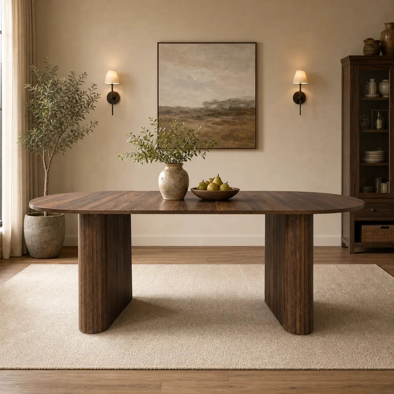 70.8" Oval Dining Table for 4-8 Persons by HouseOfZazla