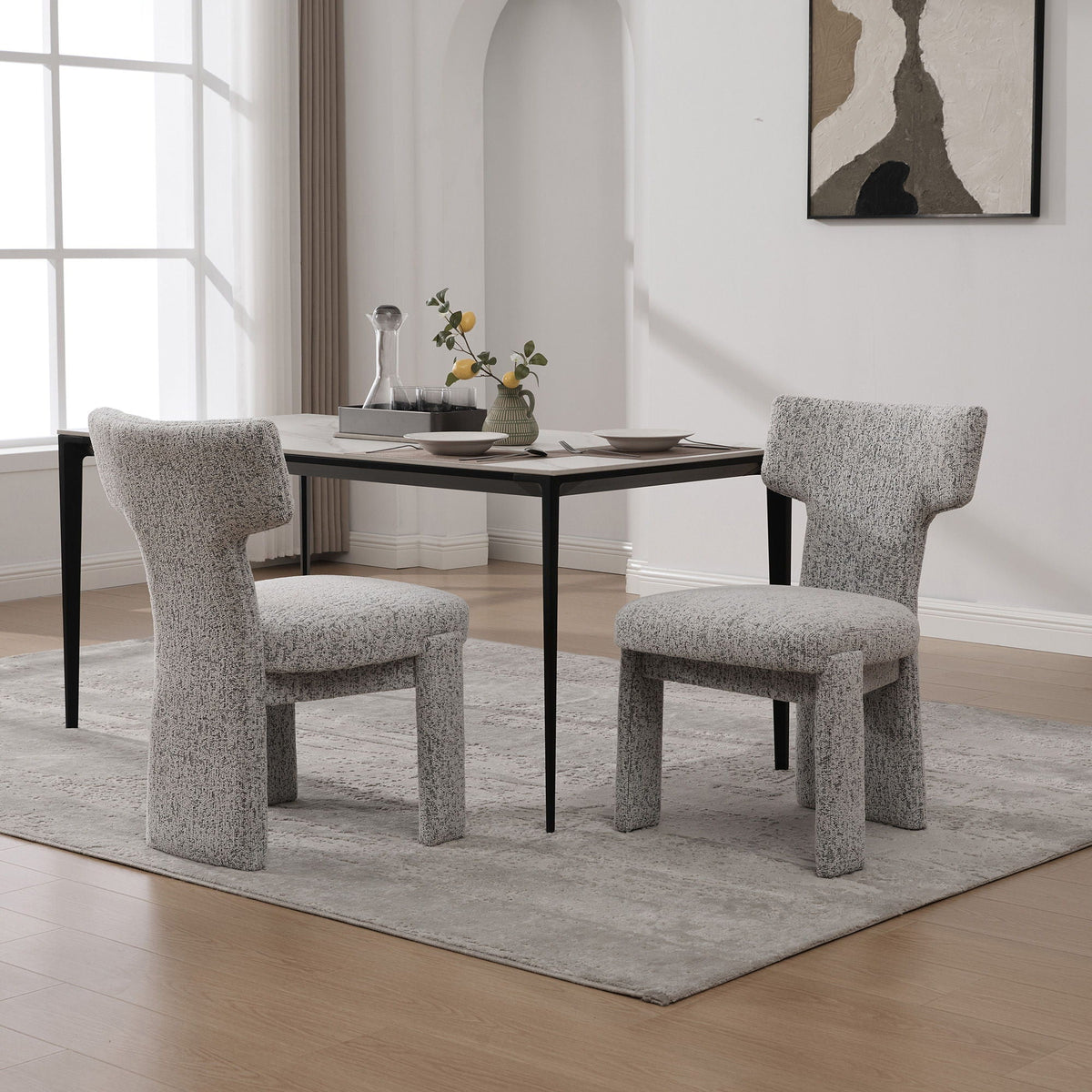 Armless Curved Back Accent Chairs, photo 26 of 34