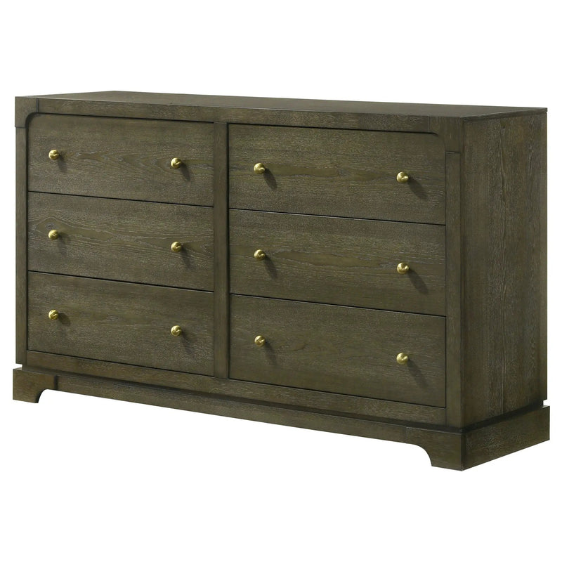Gran Park 6-drawer Dresser Cabinet Dark Cocoa by Unique Piece Furniture