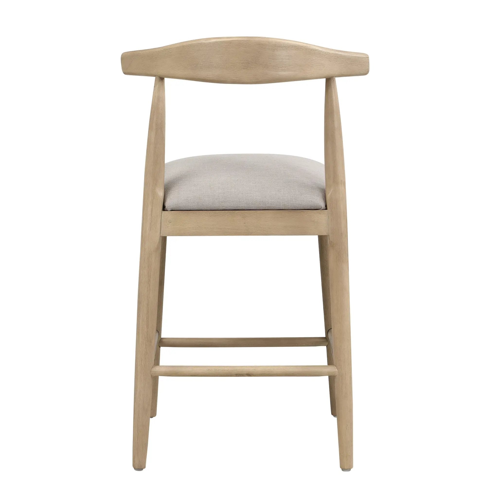 Counter Stool in Pebble Fabric (Set of 2) by HouseOfZazla