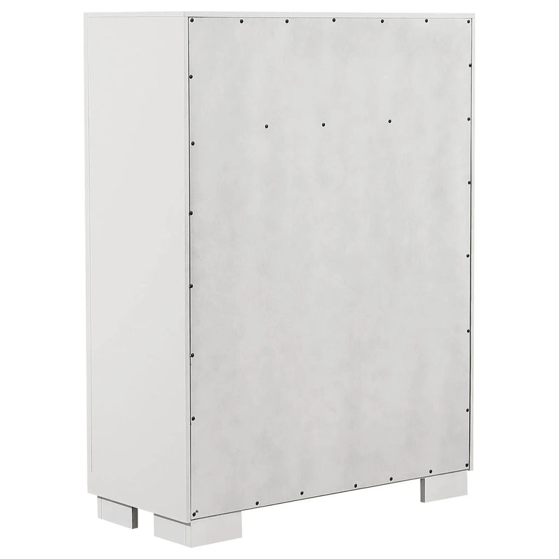 Jessica 5-drawer Bedroom Chest Snow White by Unique Piece Furniture