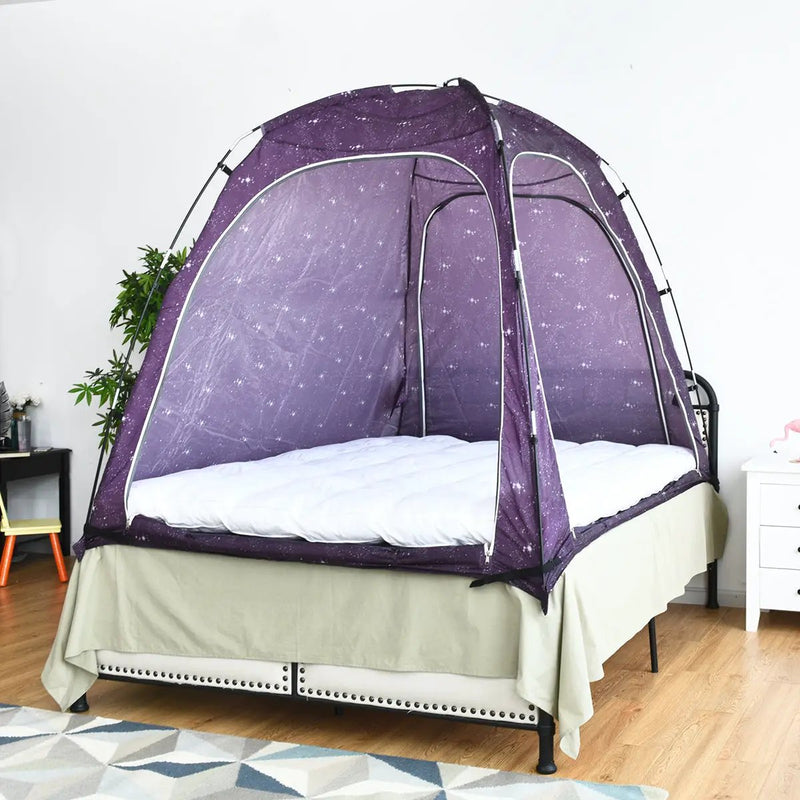Bed Indoor Privacy Play Tent on Bed with Bag by DirectDeals