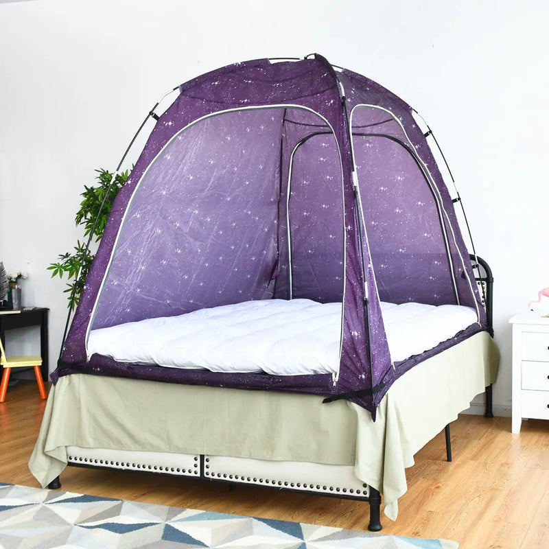 Bed Tent Indoor Privacy Play Tent on Bed with Carry Bag by DirectDeals