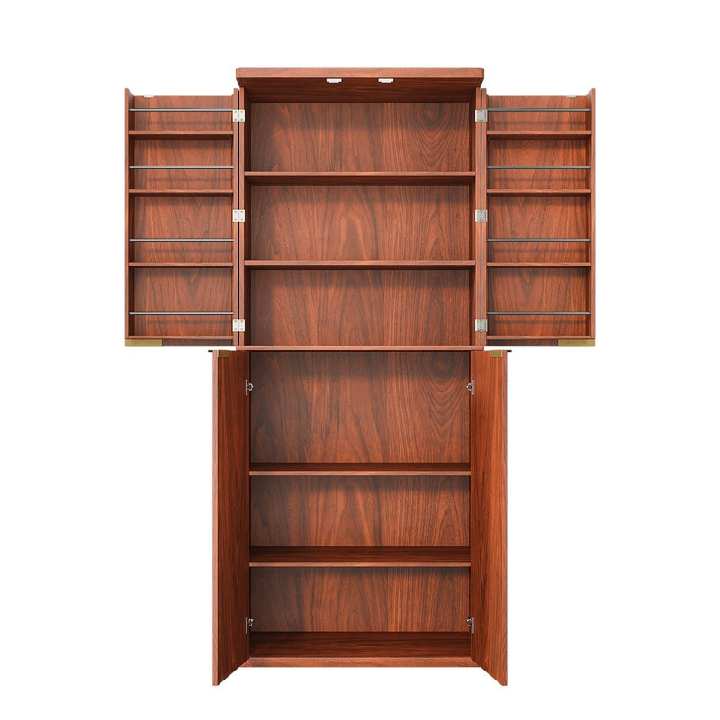 Kitchen Pantry Cabinet With 6 Doors
