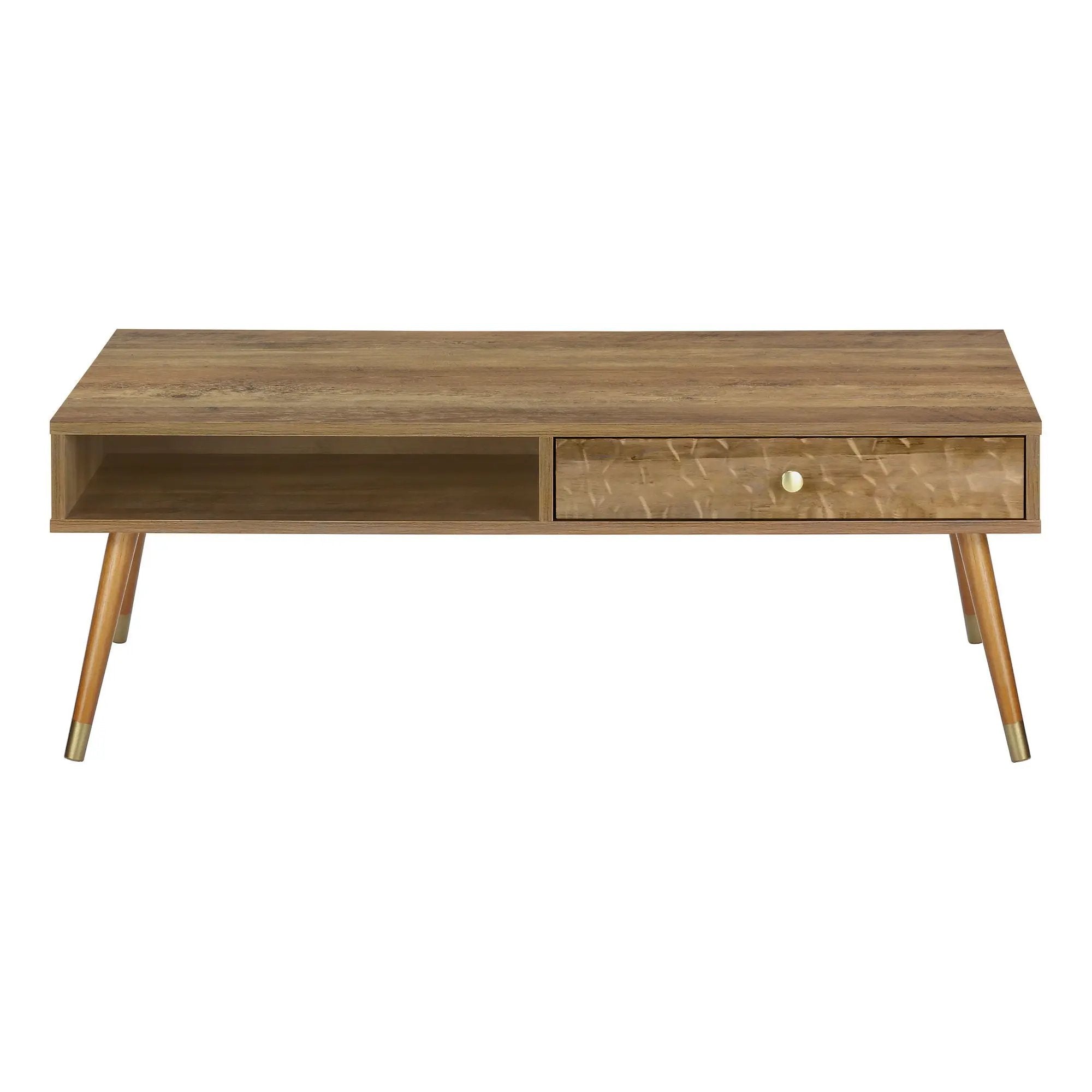 Mid-Century Modern Walnut Coffee Table with Storage by HouseOfZazla