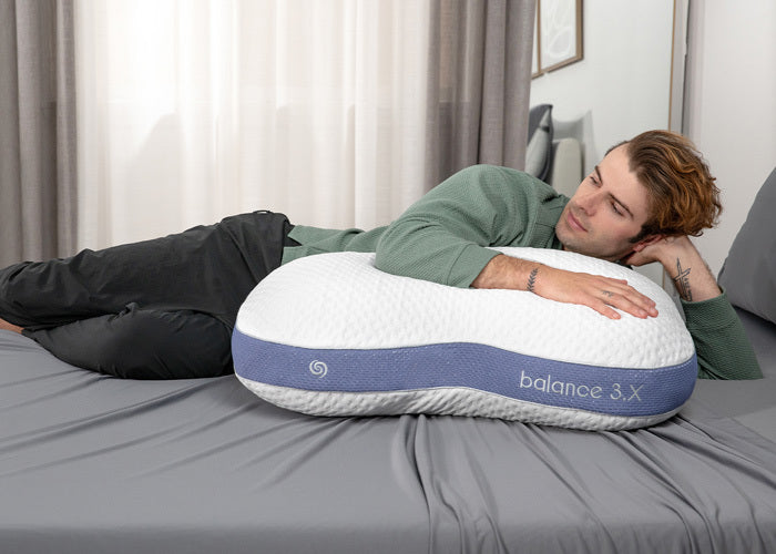 Balance Cuddle Curve 3.X Air-Mesh Pillow with Dri-Tec Moisture-Wicking - White, photo 4 of 6