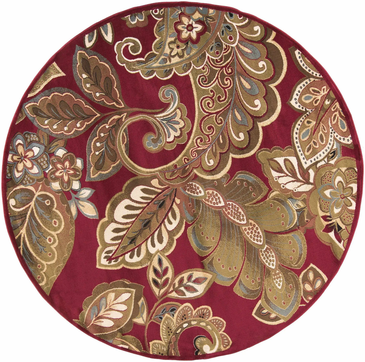 Beedeville Red Floral Rug by Boutique Rugs