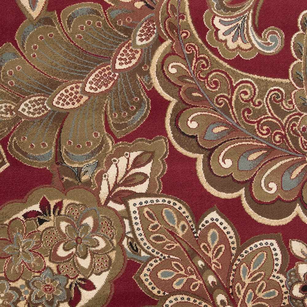 Beedeville Red Floral Rug by Boutique Rugs