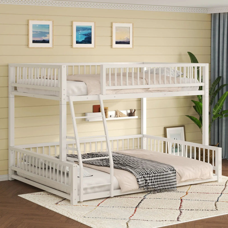 Bunk Bed With Ladder And Safety Guardrails by HouseOfZazla