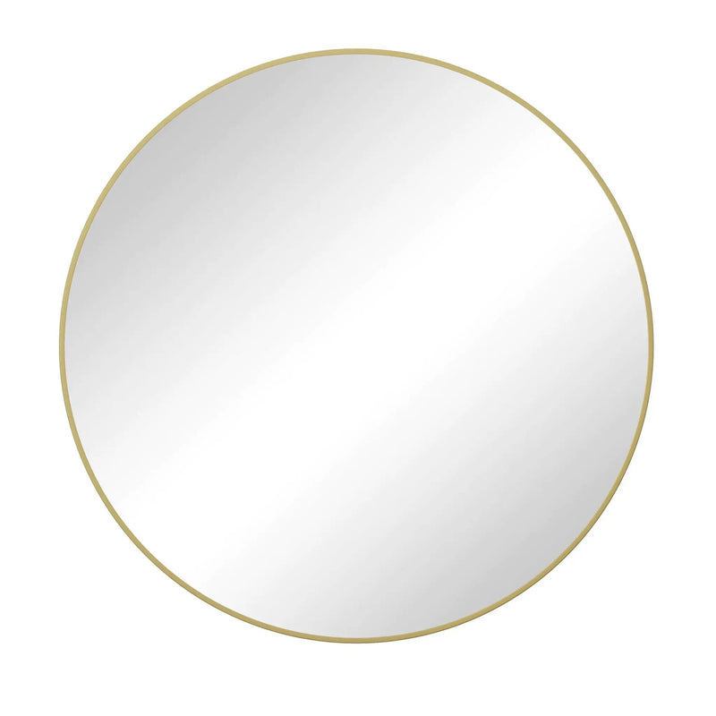 Wall Circular Mirror Metal Framed Mirror Round Vanity Mirror Dressing Mirror, For Bathroom, Living Room, Bedroom Wall Decor by Unique Piece Furniture
