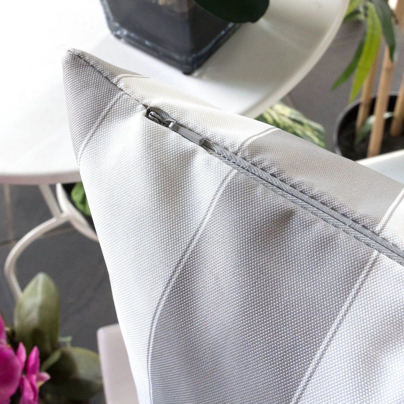 Horizon Stripe Pillow Outdoor & Indoor by HouseOfZazla