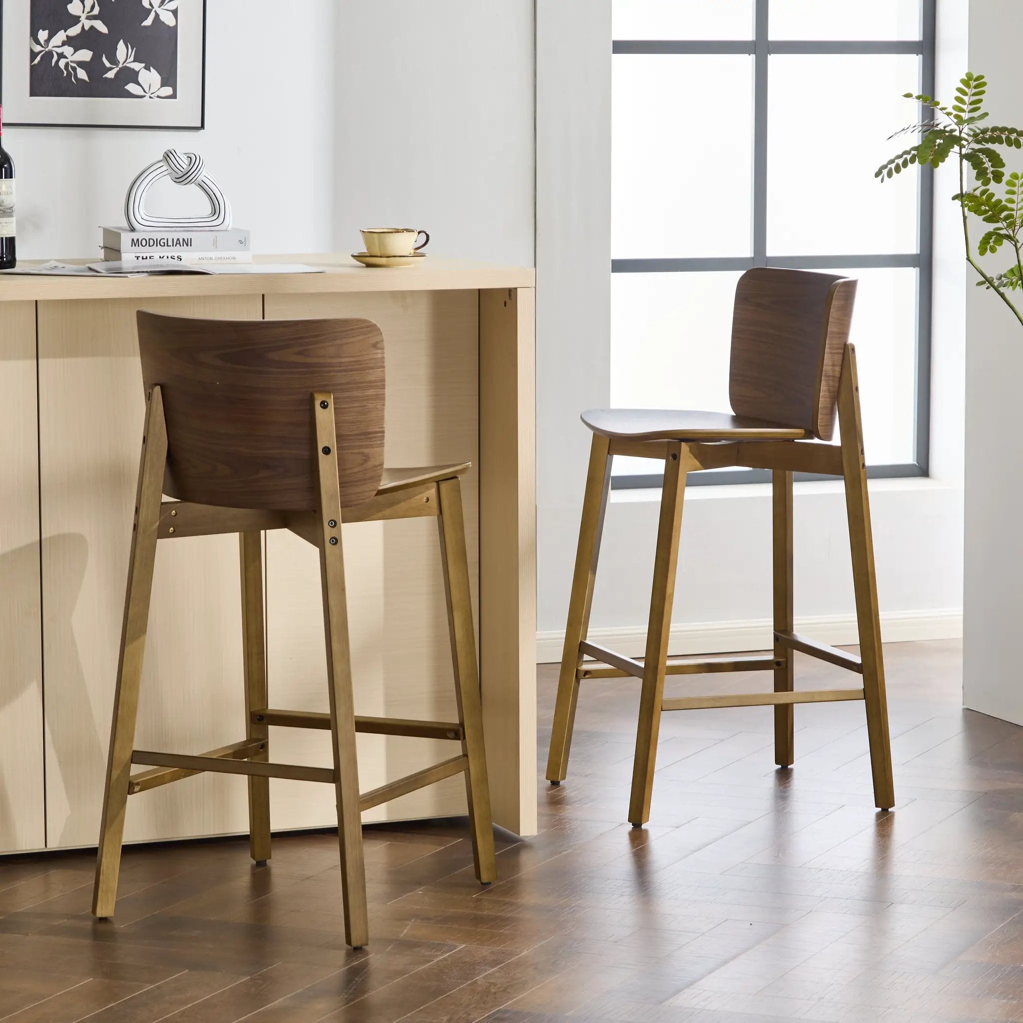 Pari Indoor Wooden Barstool by HouseOfZazla