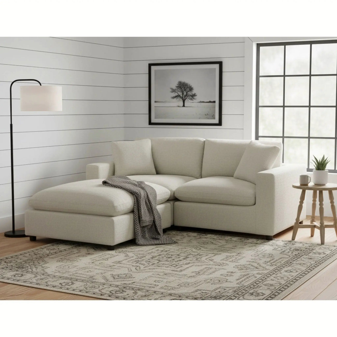 Cassandra - Sofa With Ottoman by HouseOfZazla