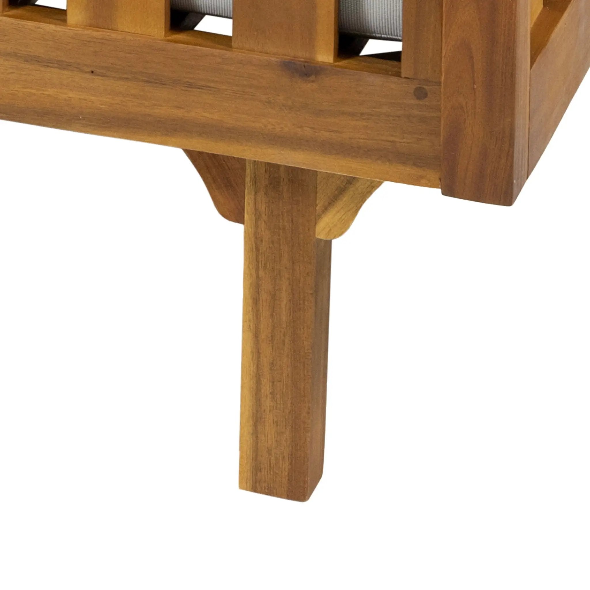 Claremont 3 Seater Daybed Teak Acacia Wood Water Resistant Cushions by HouseOfZazla