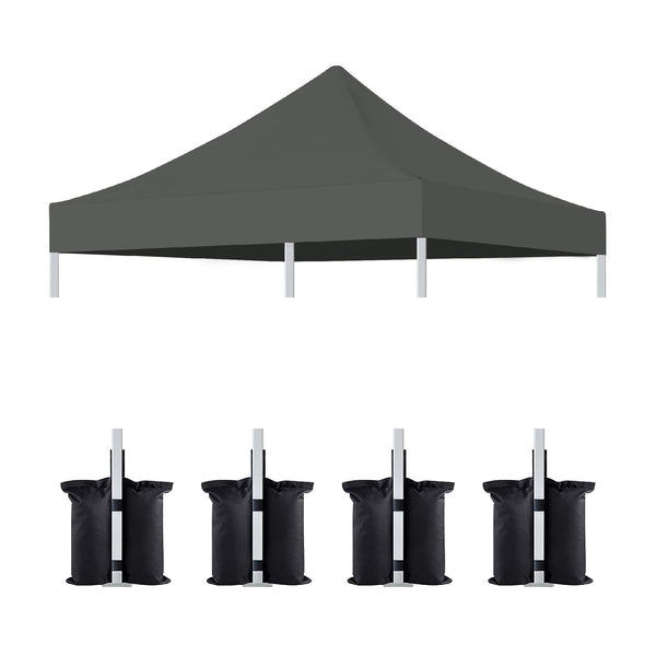 10'x10' Canopy Replacement Top with UPF 50+ Protection - White or Dark Gray, photo 2 of 8