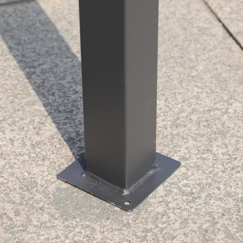 13x10 Ft Outdoor Patio Gazebo with Ventilated Double Roof - Grey, photo 17 of 20