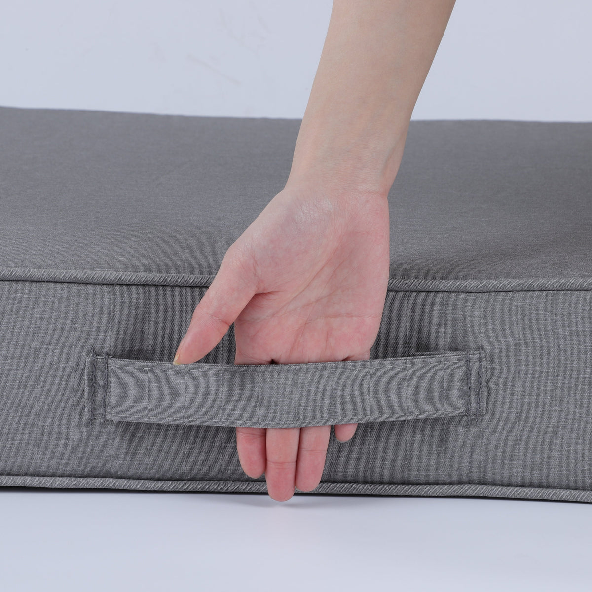Outdoor Deep Seat Cushions for Patio Furniture with Waterproof Cover - Set of 2, photo 3 of 8