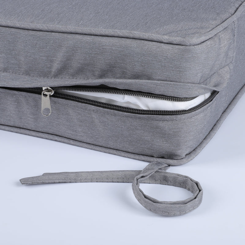 Outdoor Deep Seat Cushions for Patio Furniture with Waterproof Cover - Set of 2, photo 5 of 8