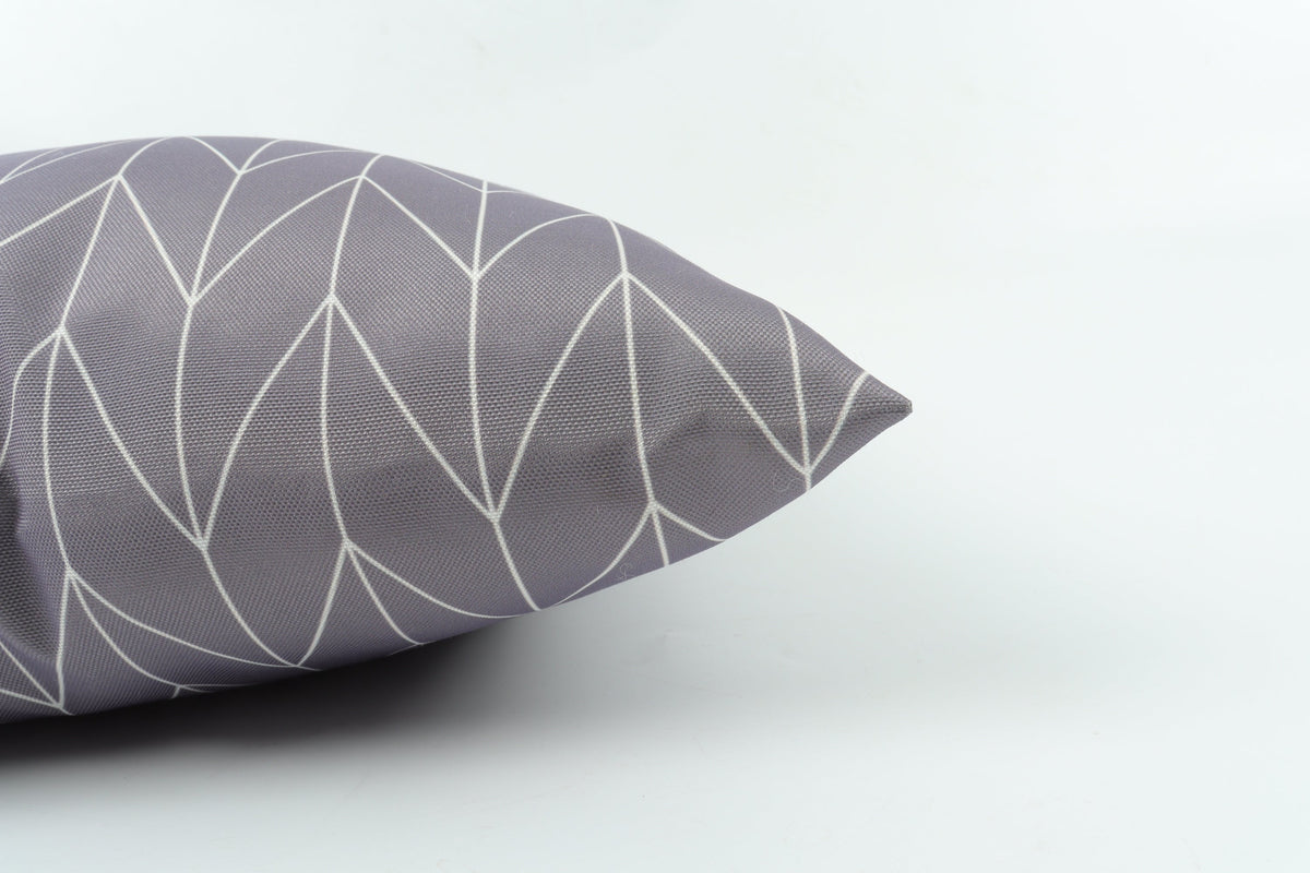 Outdoor Throw Pillows 18x18 Inch with Waterproof & Fade-Resistant Cover - Gray (Set of 2), photo 8 of 8