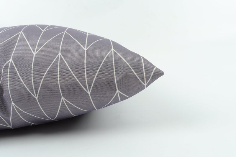 Outdoor Throw Pillows 18x18 Inch with Waterproof & Fade-Resistant Cover - Gray (Set of 2), photo 8 of 8