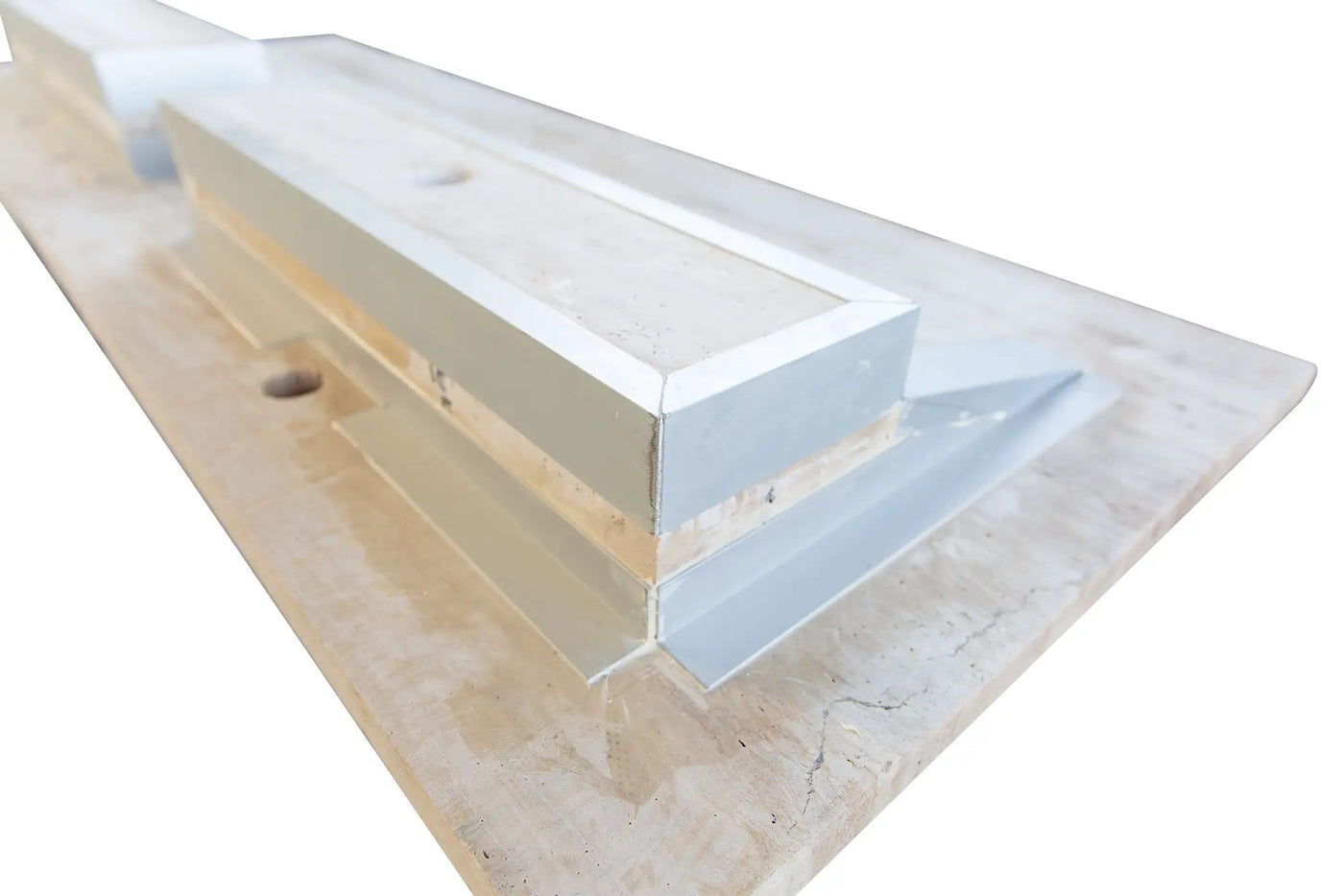 Beige Travertine Vein Cut Double Vanity Bathroom Sink 23 x 60 Turkish Handcrafted by GobekDesign