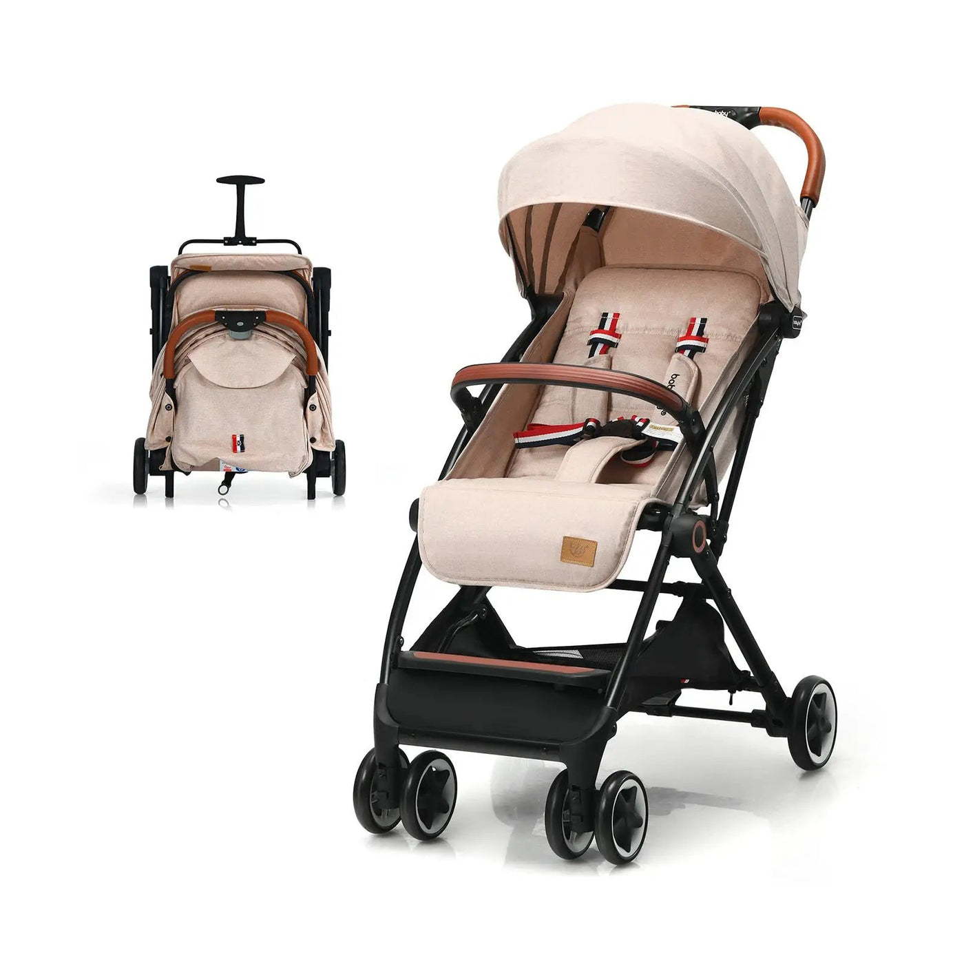 Lightweight Aluminium Frame Baby Stroller with Net by DirectDeals