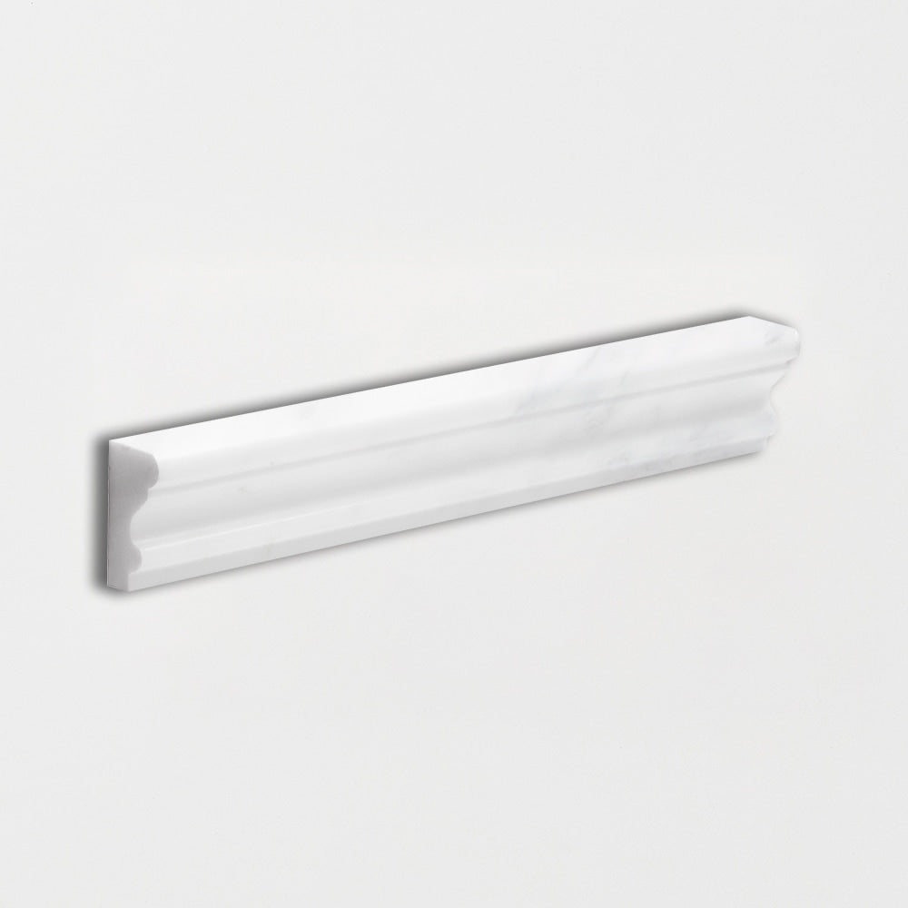 Bella White Honed Andorra Marble Moldings 2x12 Marble Honed 2x12 Moldings