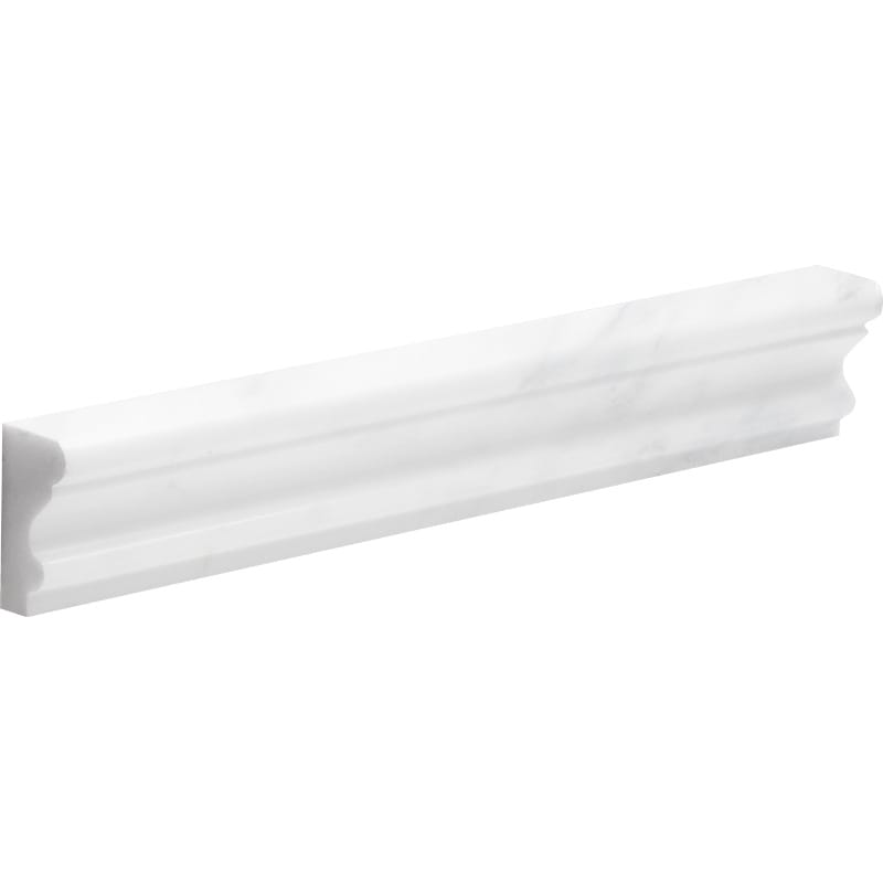 Bella White Polished Andorra Marble Moldings 2x12 Marble Polished 2x12 Moldings