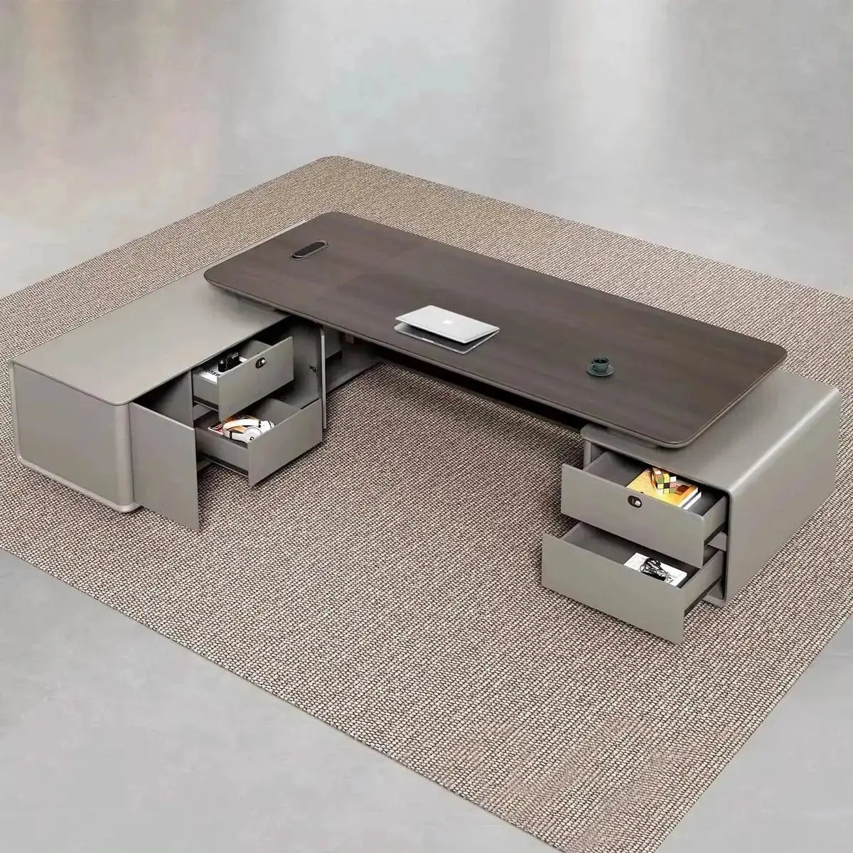 Magill · Modern L-Shaped Executive Desk by Arc Grove