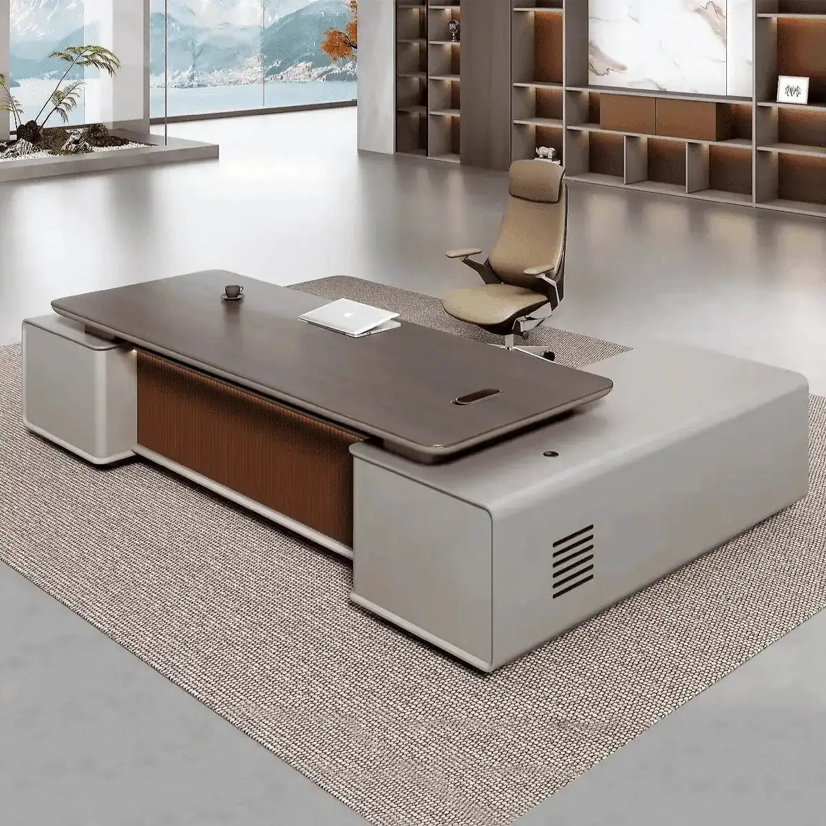 Magill · Modern L-Shaped Executive Desk by Arc Grove