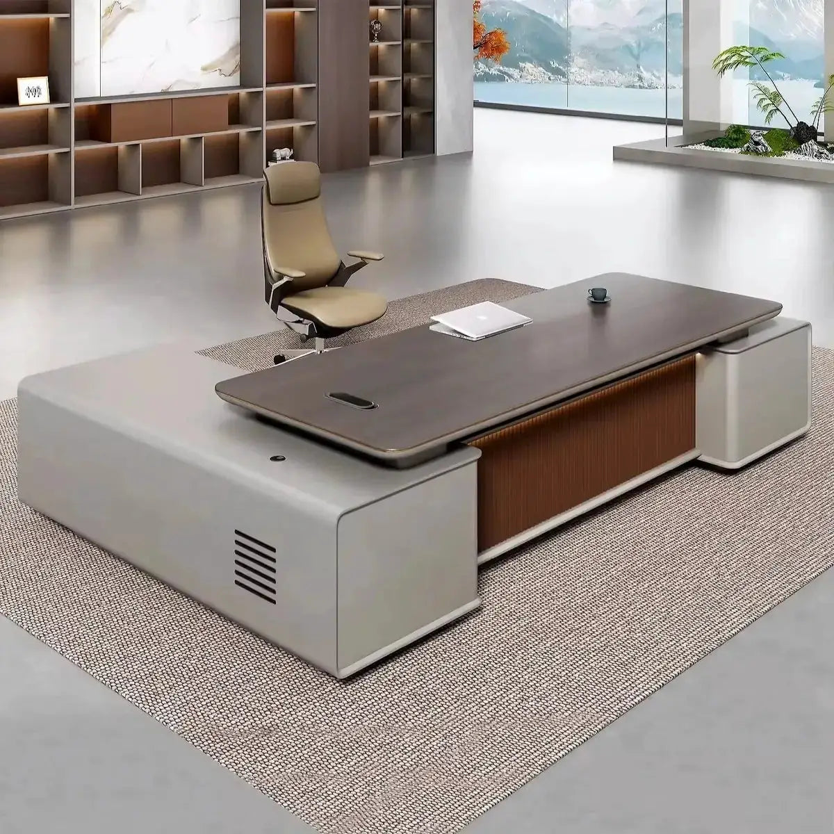Magill · Modern L-Shaped Executive Desk by Arc Grove