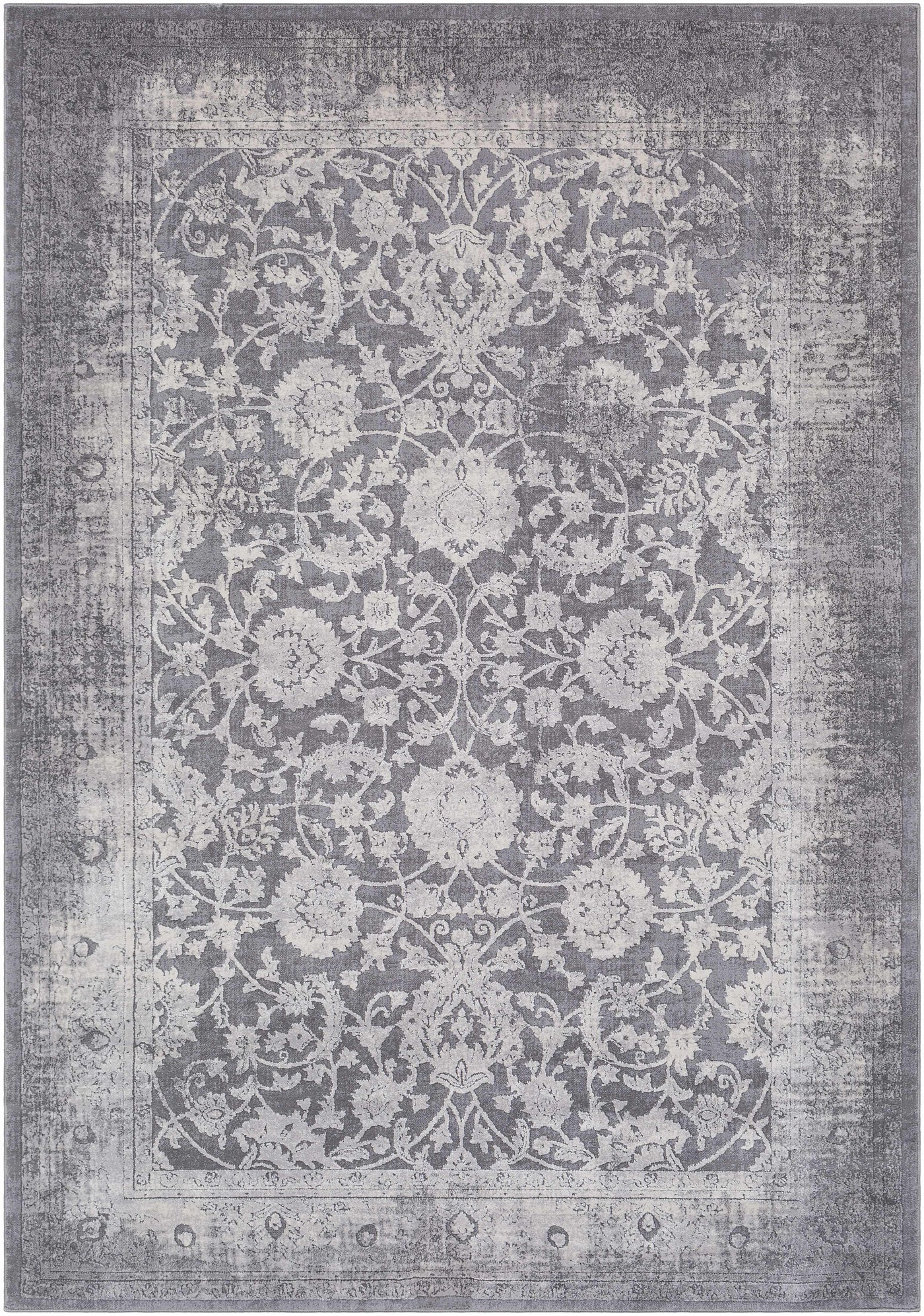 Benavides Gray Updated Traditional Tibetan Rug by Boutique Rugs