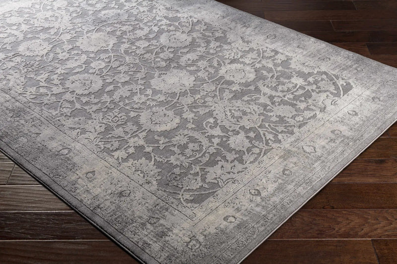 Benavides Gray Updated Traditional Tibetan Rug by Boutique Rugs