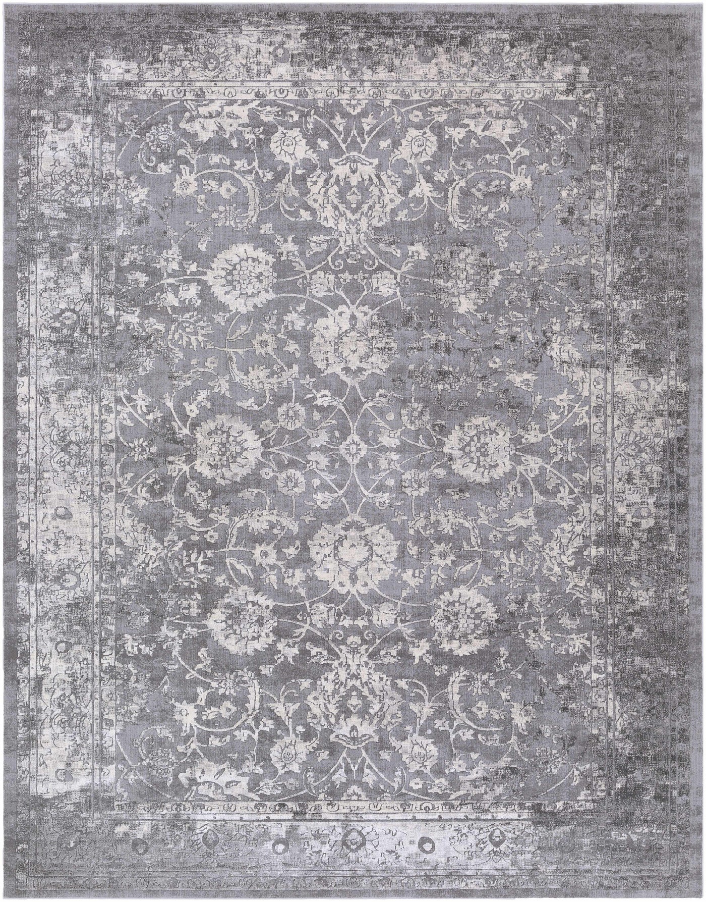 Benavides Gray Updated Traditional Tibetan Rug by Boutique Rugs